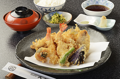 江戸前天ぷら定食（上）